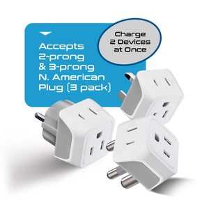 African Travel Adapter Set - Type M, G, E/F - 3pcs (CT-AF-SET) - TRAPSKI