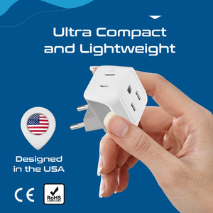 European Travel Adapter Set - Type E/F, G, C - 3pcs (CT-EU-SET) - TRAPSKI
