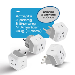 European Travel Adapter Set - Type C, E/F, G, L - 4pcs (CT-EU-4SET) - TRAPSKI