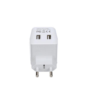 European, Egypt Travel Adapter Plug with Dual USB - Type C - 2 Pack (CTU-9C) - TRAPSKI