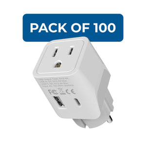 Europe (Schuko) Travel Adapter - Type E/F - USB A + USB C (CTU-9)