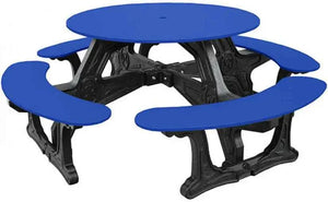 Cantina Round Table Outdoor Seating - Durable Outdoor Seating for 8