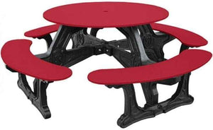 Cantina Round Table Outdoor Seating - Durable Outdoor Seating for 8