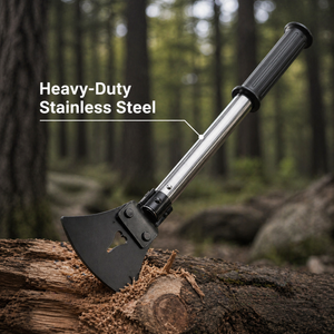 6-in-1 Multi Tool Survival Kit Shovel Knife Axe Saw Nail Puller w/ Pouch Outdoor Gear Camping