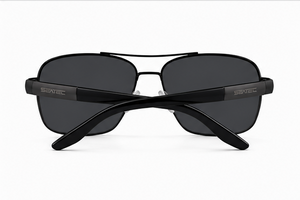 Biscayne Polarized Chrome & Black Sunglasses