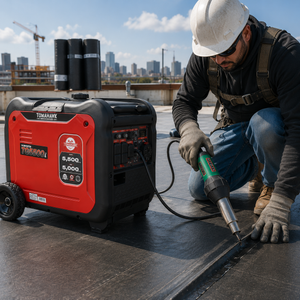 5500 Watt Inverter Generator Super Quiet Portable Gas Power Professional Use