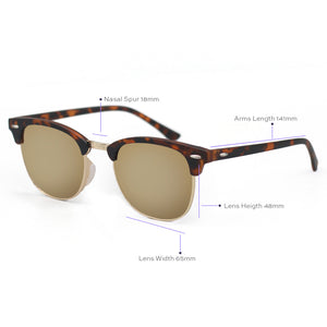 The Masters – Mirrored Brown Clubmaster Sunglasses