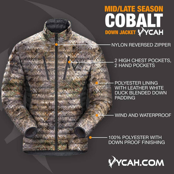 Vycah Cobalt Down Jacket - Fall Camo