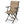 Foldable Swivel Patio Chair with Armrest and Mesh Back