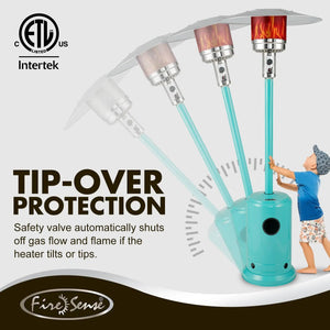 Commercial Series Patio Heater in Aqua Blue