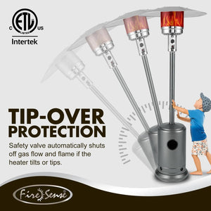 Commercial Series Patio Heater in Hammered Platinum