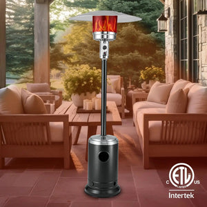 Commercial Series Patio Heater in Onyx and Stainless Steel