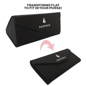 Black Foldable Sunglasses Case