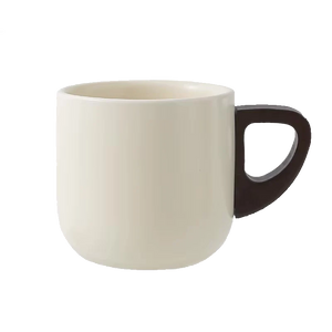 Handcrafted Ceramic Espresso Cup with Wooden Handle