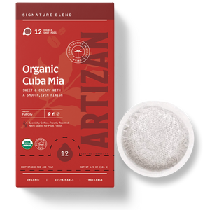 Organic Cuba Mia Double Espresso ESE Coffee Pods, Dark Roast - 12 Pods