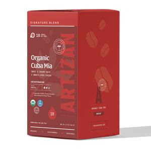 Organic Cuba Mia Decaf Espresso ESE Coffee Pods, Dark Roast - 18 Pods