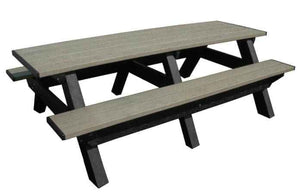 Deluxe 8′ Recycled Plastic Picnic Table for Eco-Friendly Outdoor Seating