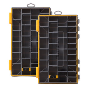 Beyond Fishing DryLock Waterproof Tackle Box, Watertight 3600 & 3700 Tackle Trays with Dual-Latch Seal, Adjustable Removable Dividers & Anti-Rust Desiccant, Lure & Terminal Tackle Organizer