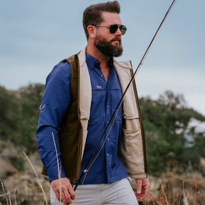 Indigo Explorer Shirt | Long Sleeve - TRAPSKI