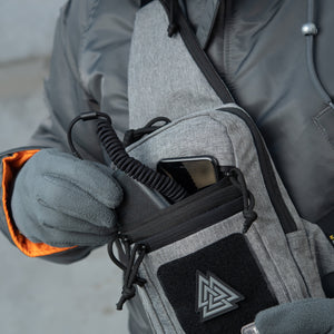 M-Tac LEFT-HANDED Tactical Sling Bag for Men with Holster