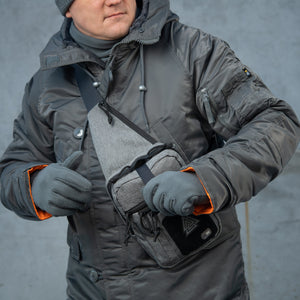 M-Tac LEFT-HANDED Tactical Sling Bag for Men with Holster