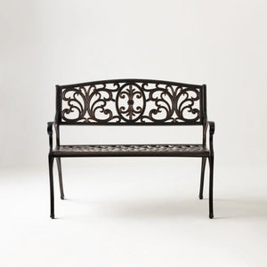Decatur Aluminum Patio Bench in Antique Bronze
