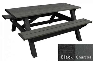 Deluxe Picnic Table – 6′ Durable Recycled Plastic Outdoor Seating