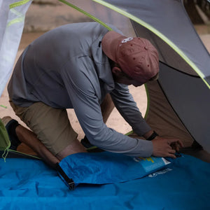 Double V Sleeping Pad - Blue