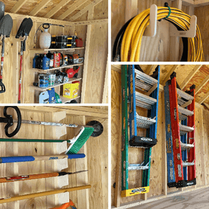 ULTIMATE SHED ORGANIZATION KIT: Yard tool rack, Garden tool Storage, Premium Grade Organizer - TRAPSKI, LLC