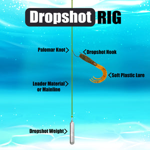 Reaction Tackle Drop Shot Hooks- Pack of 50