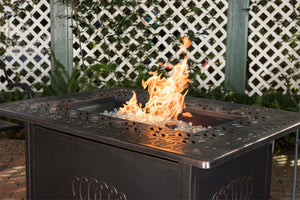 Dynasty Rectangle Aluminum LPG Fire Pit