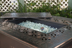 Dynasty Rectangle Aluminum LPG Fire Pit