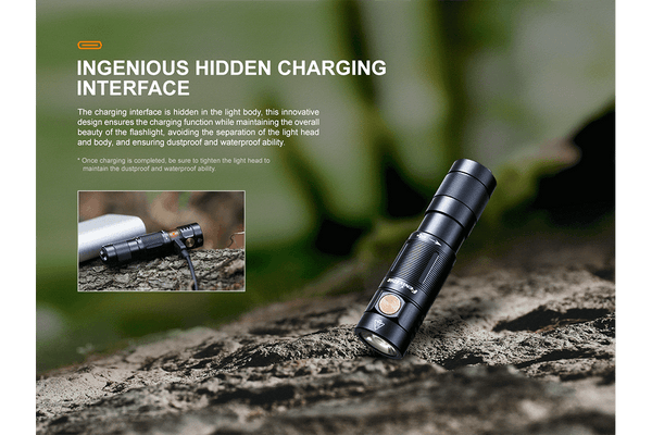 Fenix E09R Rechargeable High-Output Flashlight  - 600 Lumens