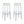 Casper Bar Stool Set of 2 by Modway