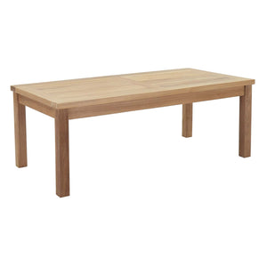 Patio Teak Set - Patio Elegance Marina 10-Piece Outdoor Set with Navy Cushions