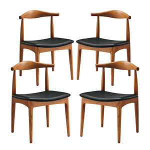 Tracy Wood Dining Chairs Set of 4 by Modway