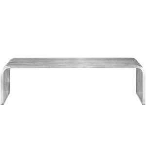 Pipe 60" Stainless Steel Bench by Modway
