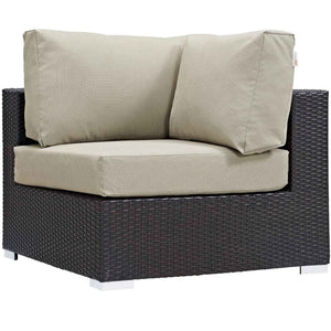 Patio Elegance Outdoor Sectional Set - 10-Piece Convene Lounge Set by Modway