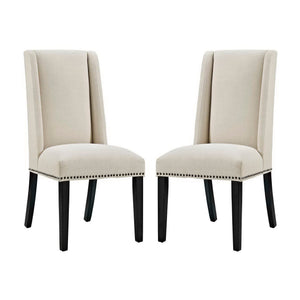 Baron Fabric Dining Chair Set of 2 by Modway