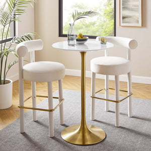 Lippa 28" Round Wood Bar Table by Modway