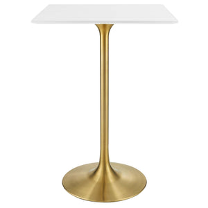 Lippa 28" Square Wood Bar Table by Modway