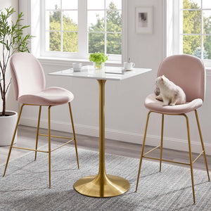 Lippa 28" Square Wood Bar Table by Modway