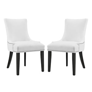 Marquis Faux Leather Dining Chair Set of 2 by Modway