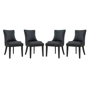Marquis Faux Leather Dining Chair Set of 4 by Modway
