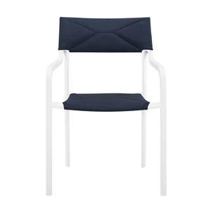 Raleigh Stackable Outdoor Patio Aluminum Dining Armchair by Modway