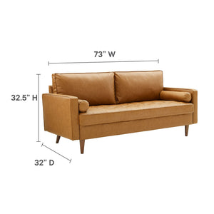 Valour Tufted Vegan Leather Sofa by Modway