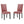 Parcel Performance Velvet Dining Side Chairs Set of 2 by Modway