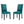 Parcel Performance Velvet Dining Side Chairs Set of 2 by Modway
