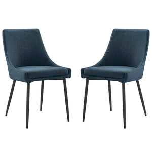 Viscount Upholstered Fabric Dining Chairs - Set of 2 by Modway