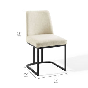 Amplify Sled Base Upholstered Fabric Dining Side Chair by Modway